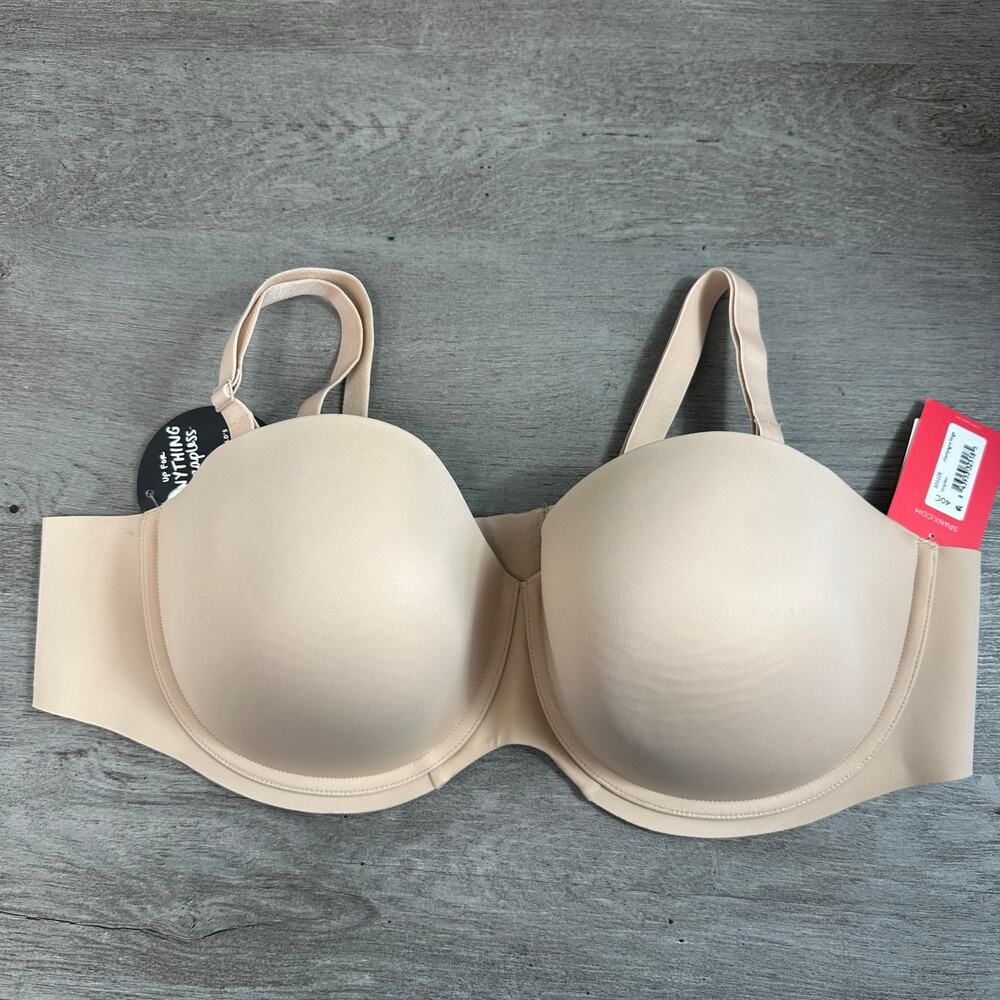 NWT Spanx Up for Anything Strapless Bra 40C with straps Beige